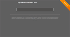 Desktop Screenshot of myavalonwaterways.com